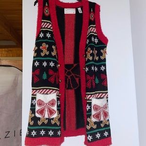 Ugly Christmas Sweater Vest - long